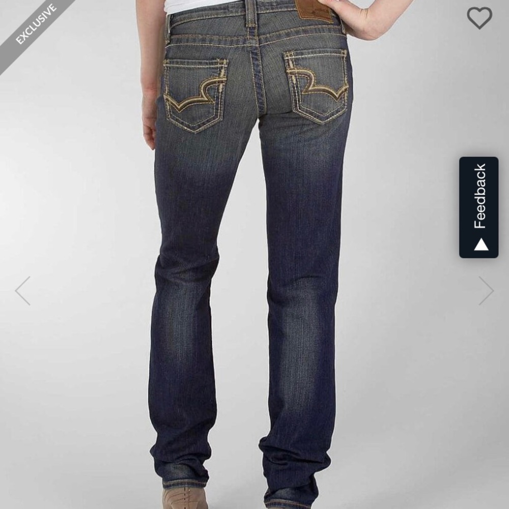 Jean Big Star Casey 32 XL taille basse évasé bleu denim stretch mesure